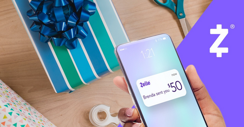 Zelle app on a smartphone