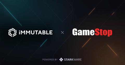 Immutable X and GameStop logos