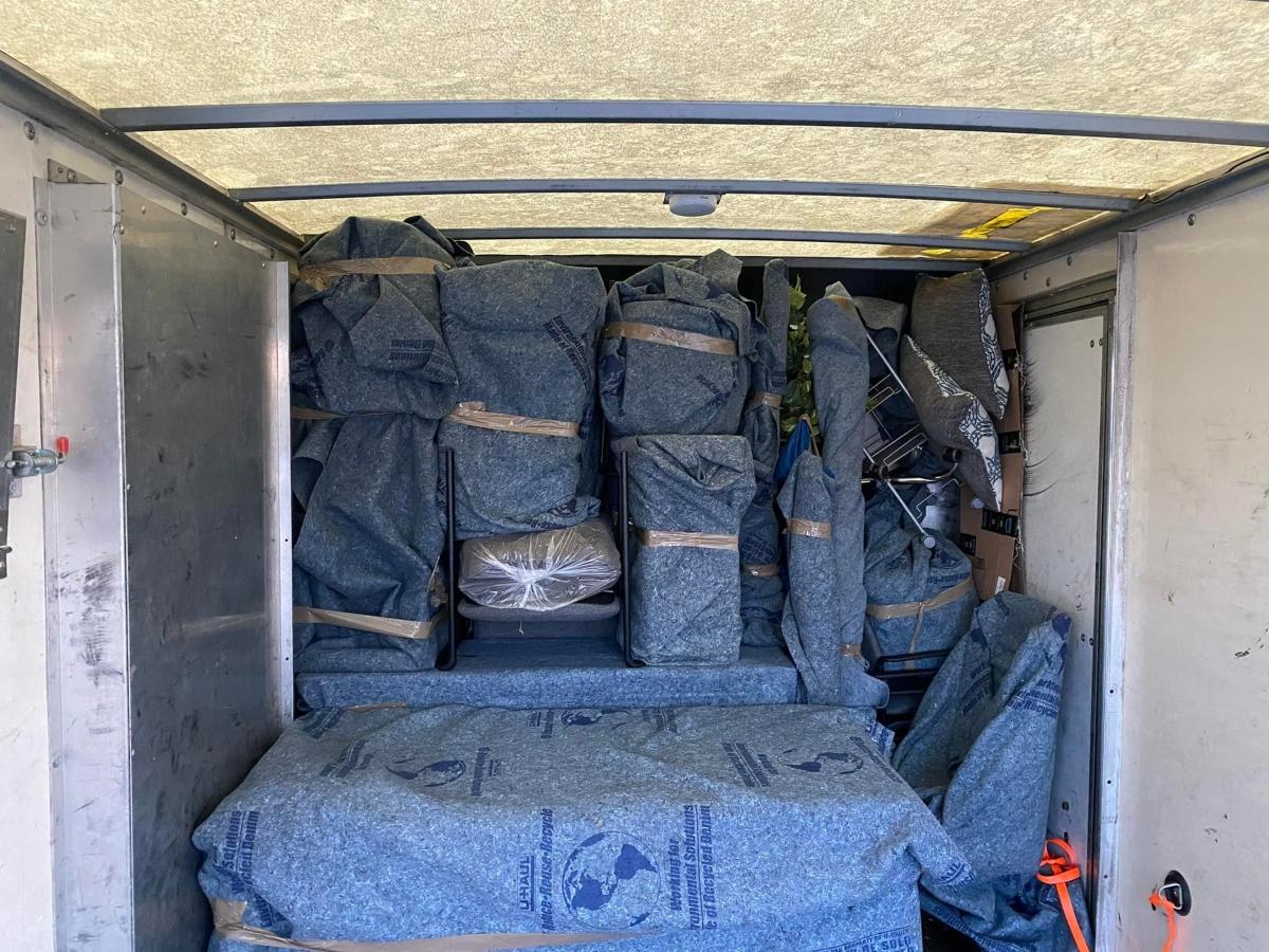 packed truck