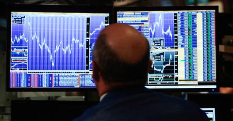 Trader looking at treasury yields