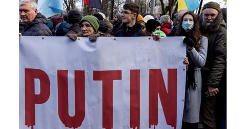 Sign of Russia president name Putin