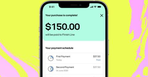Afterpay app on a smartphone