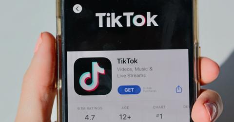 TikTok app on smartphone