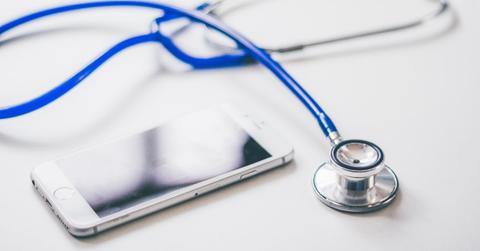 Stethoscope and a smartphone