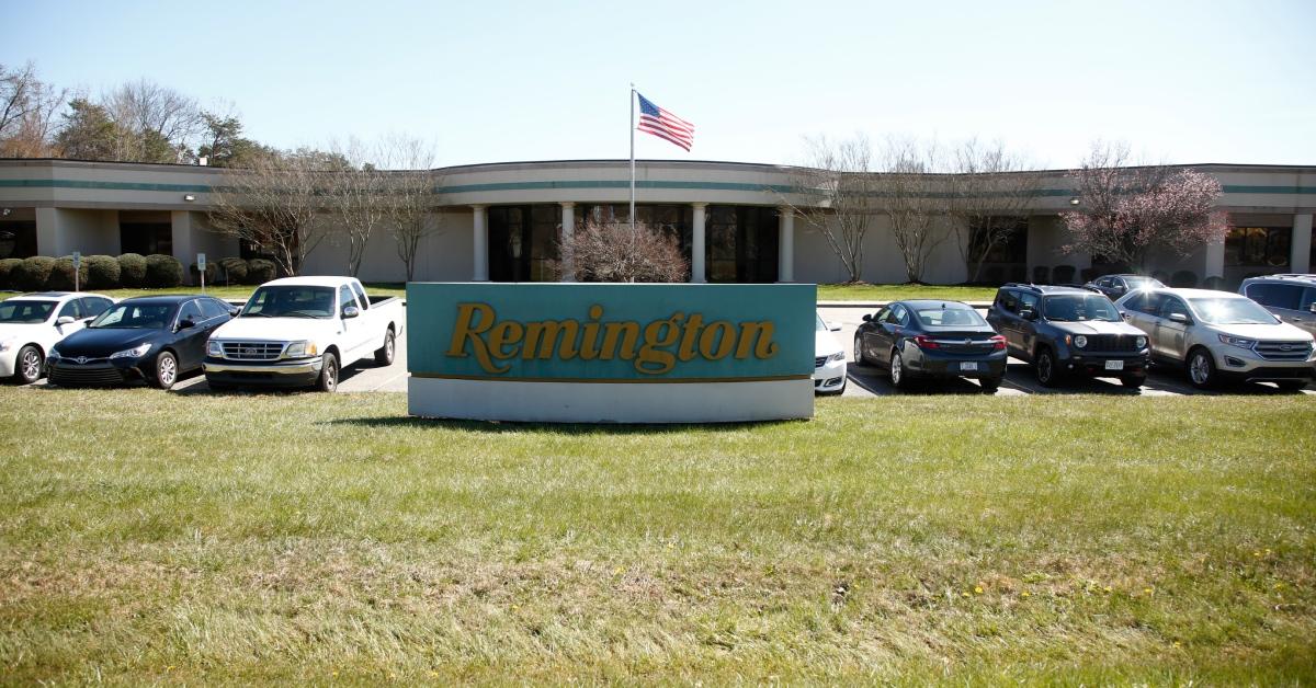 The exterior of the Remington plant is seen on March 26, 2018 in Madison, North Carolina.