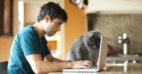 Man working on computer