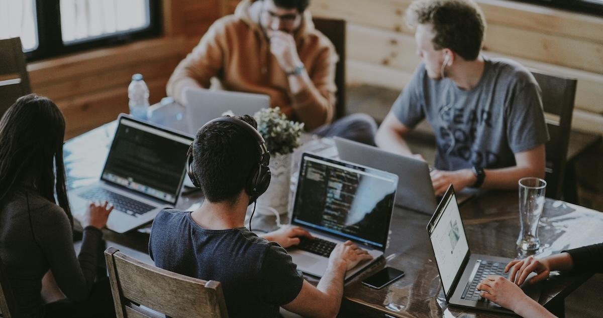 people working on computers