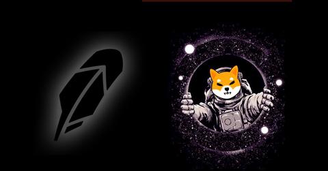 Shiba Inu and Robinhood logos