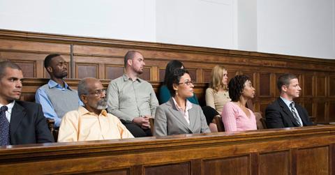 Jurors in court
