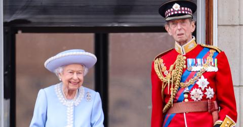 Queen Elizabeth II and the Duke of Kent