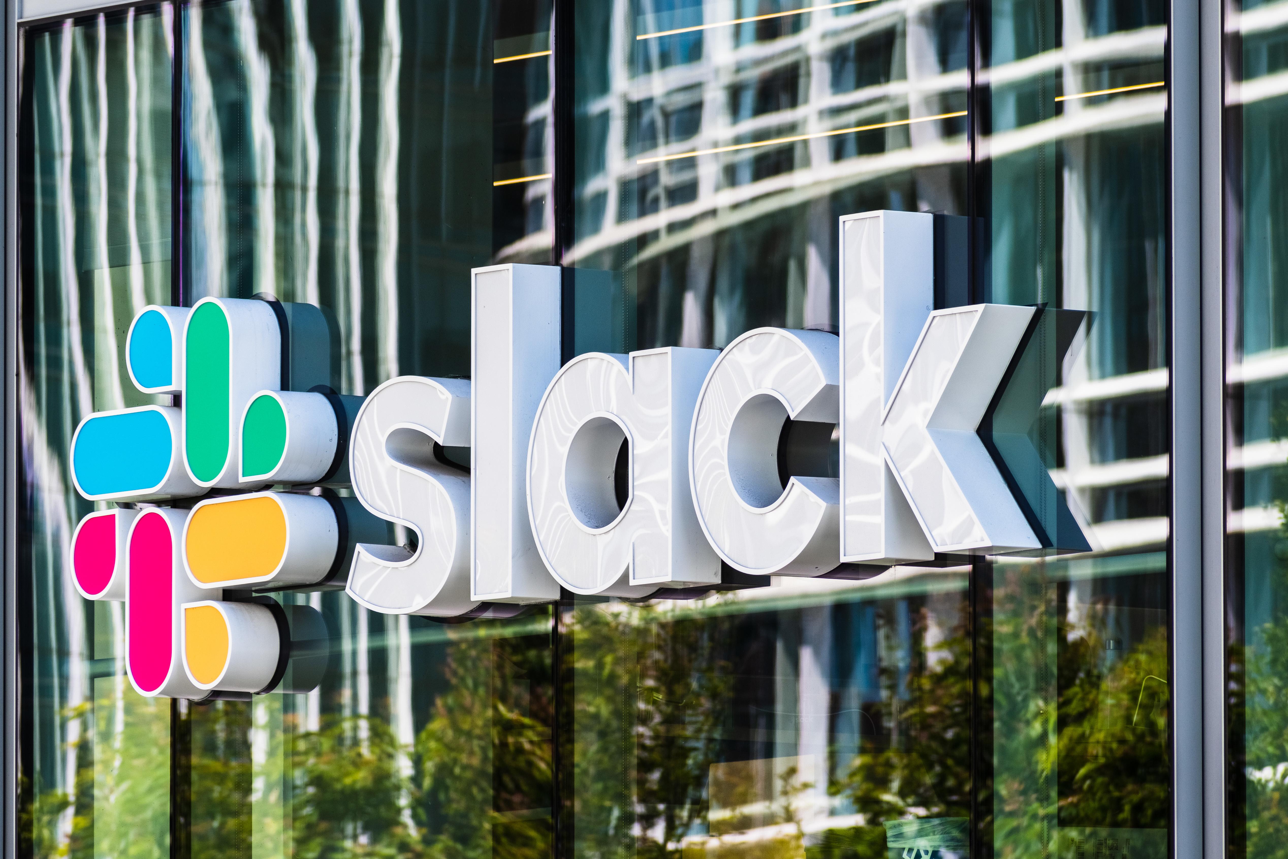 slack stock falling