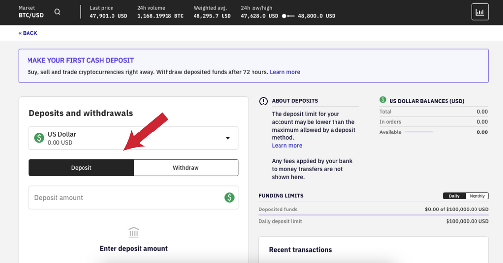How to Fund a Kraken Account With the U.S. Dollar