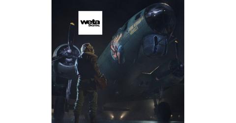 Weta Digital logo over special effects image