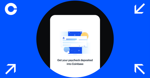 Coinbase paycheck deposit ad