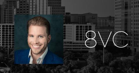 Joe Lonsdale and 8VC logo