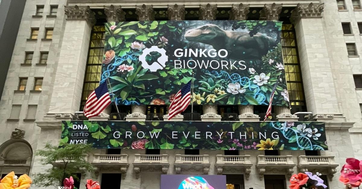 Ginkgo Bioworks listing on the NYSE