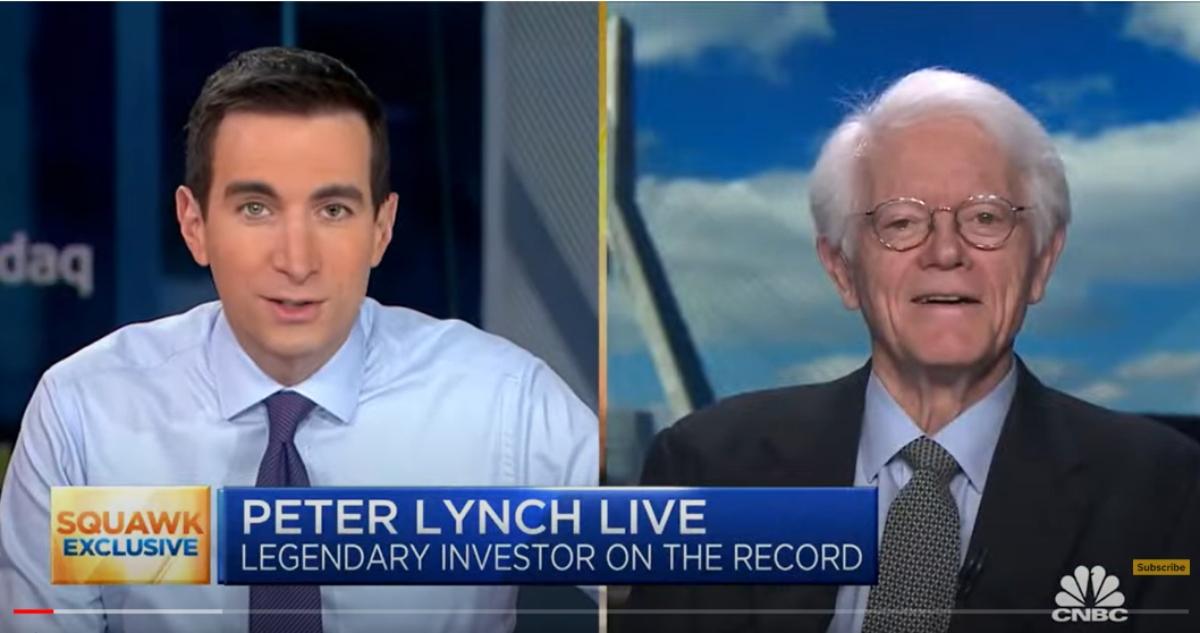 Peter Lynch on 'Squawk Box' in April 2023