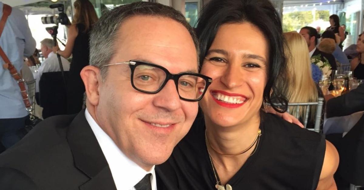 Greg Gutfeld and his wife Elena Moussa