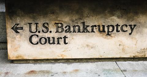 U.S. Bankruptcy Court sign