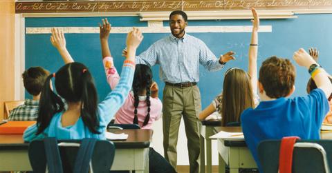 Teacher in classroom