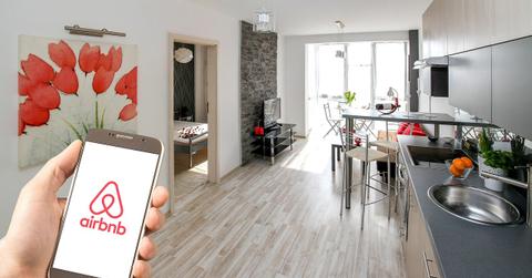 Airbnb app and a rental