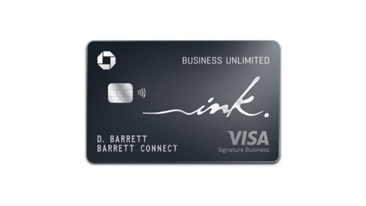 A black Ink business unlimited credit card.