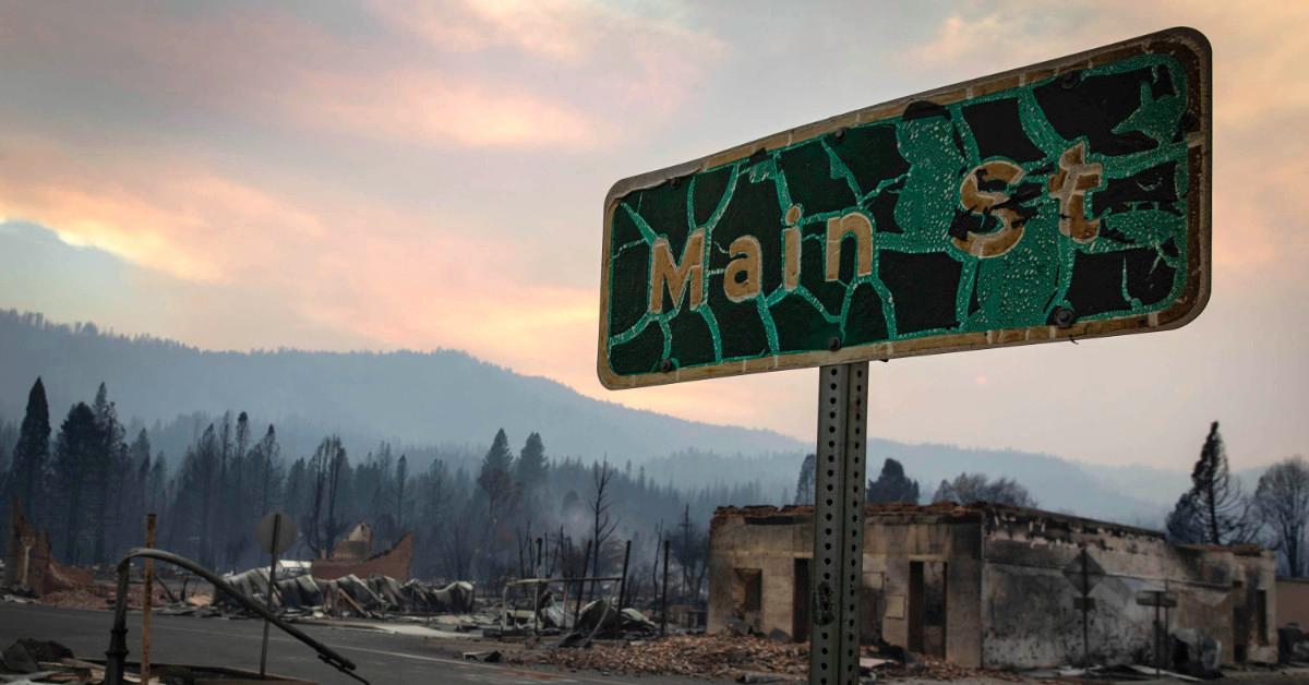 Dixie Fire damage in Greenville, Calif.