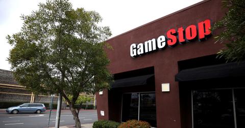 A GameStop storefront