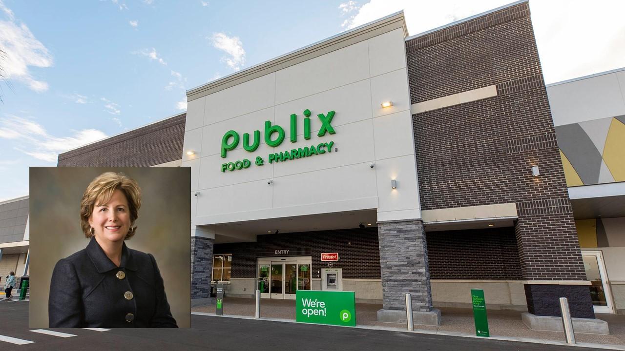 Carol Jenkins Barnett and a Publix store