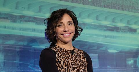 Linda Yaccarino in animal print dress 2016