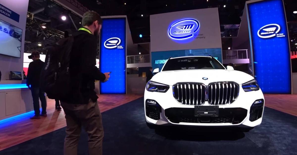 A Mobileye self-driving car