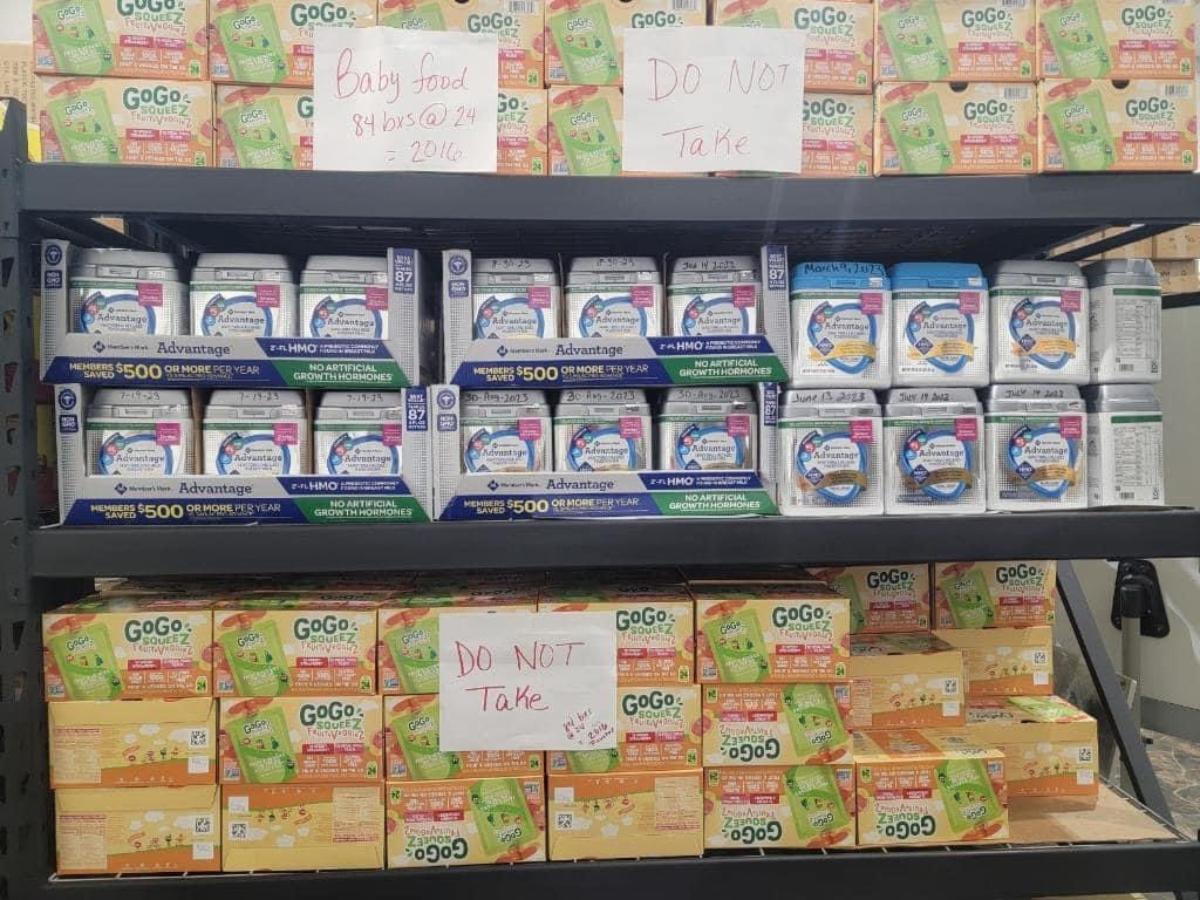 Baby formula at a border patrol facility in Texas