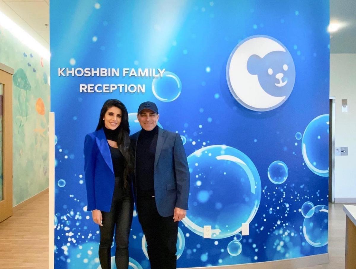 Manny Khoshbin with his wife Leyla at an event.