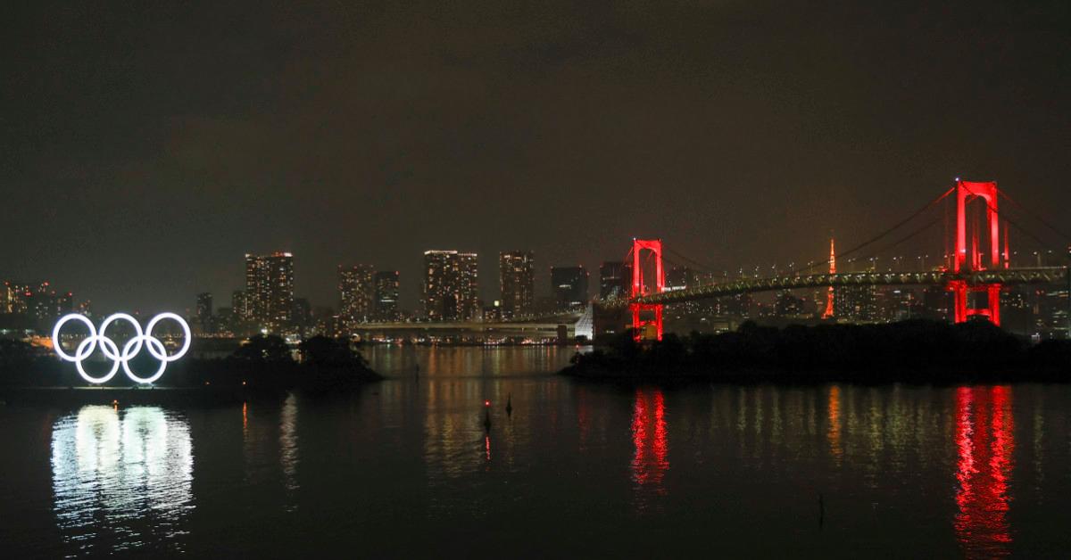 Olympic rings in Tokyo