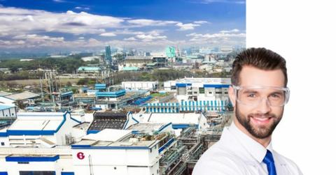 Glenmark Life Sciences building and scientist