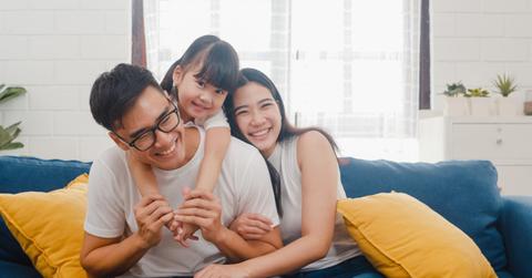 Parents with their daughter