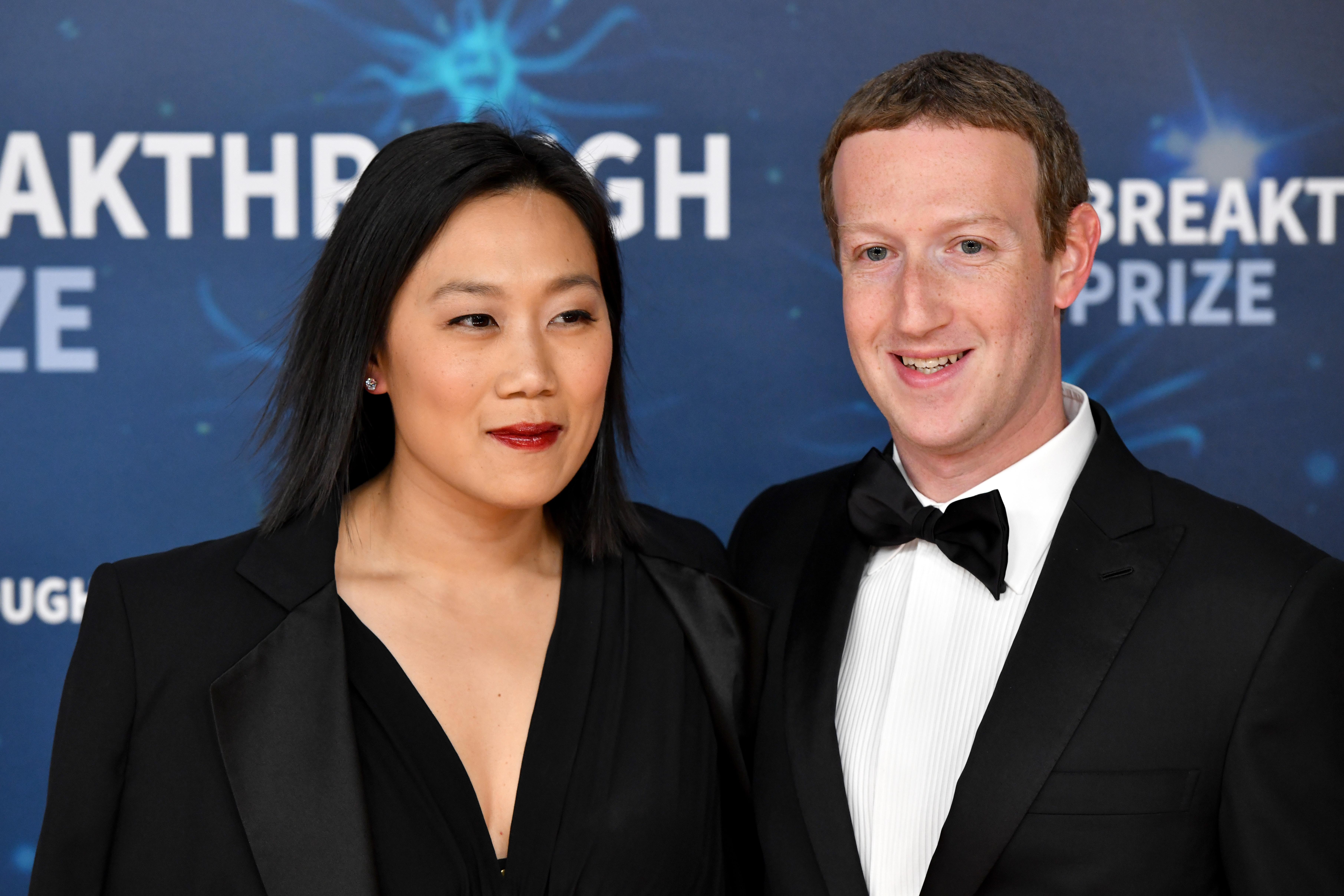 Priscilla Chan and Mark Zuckerberg