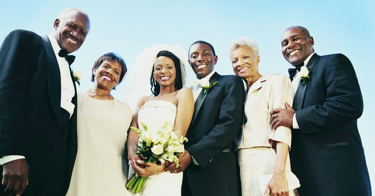 A family at wedding