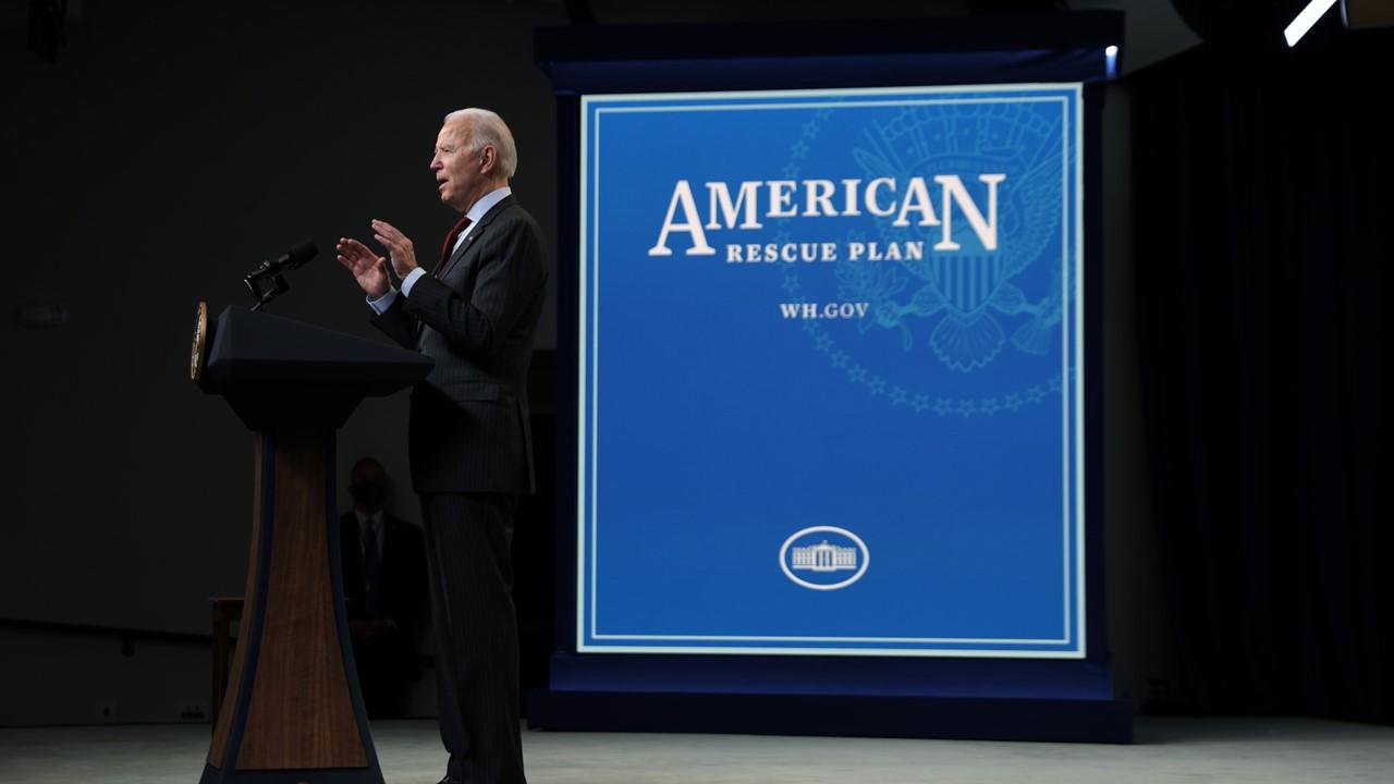 Biden talking about the American Rescue Plan