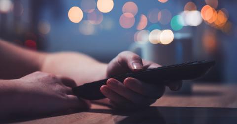 uploads///female hand with television remote control