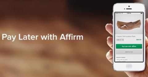 Affirm app on a smartphone