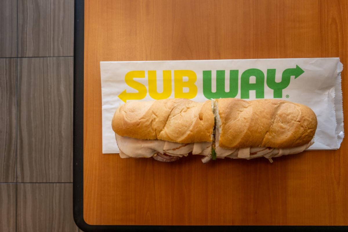 A Subway sandwich