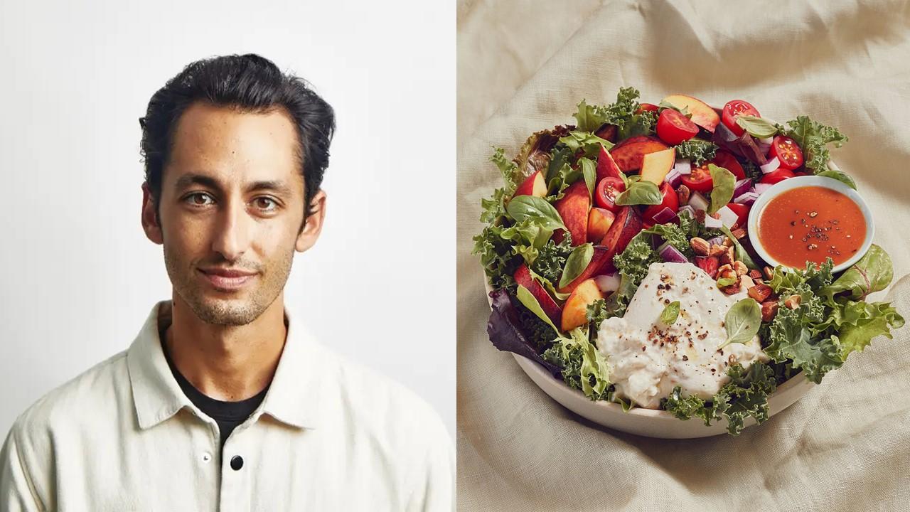 Sweetgreen CEO Jonathan Neman and a Sweetgreen salad