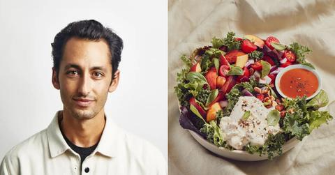 Sweetgreen CEO Jonathan Neman and a Sweetgreen salad