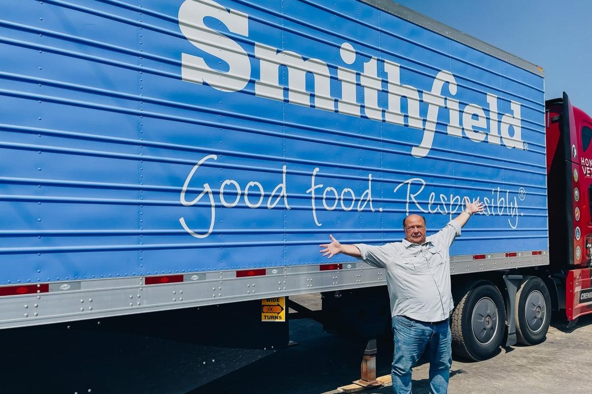 Smithfield donation truck