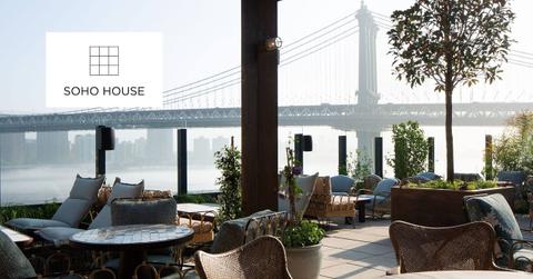 Soho House logo and outdoor area