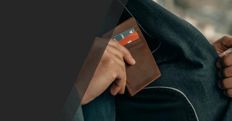 Credit cards in a wallet