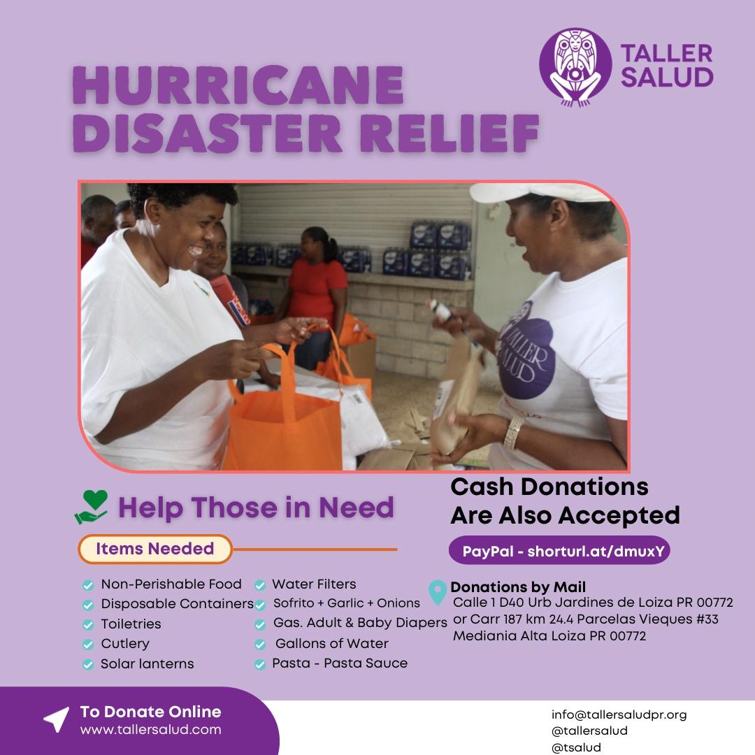 taller salud puerto rico donations