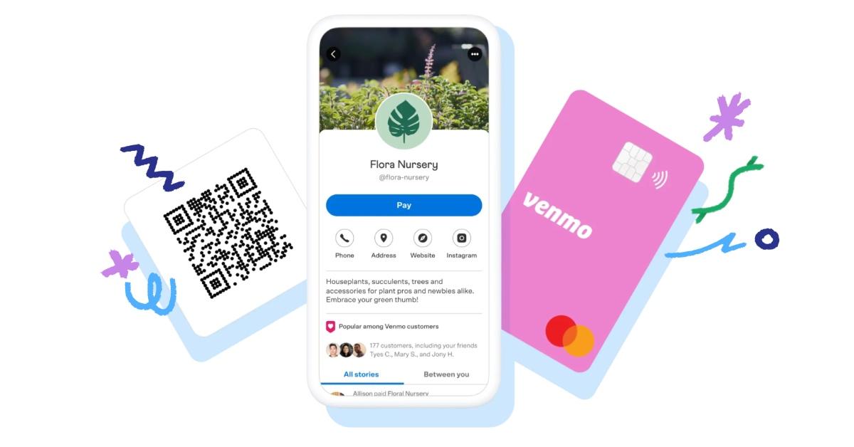 Venmo app and debit card