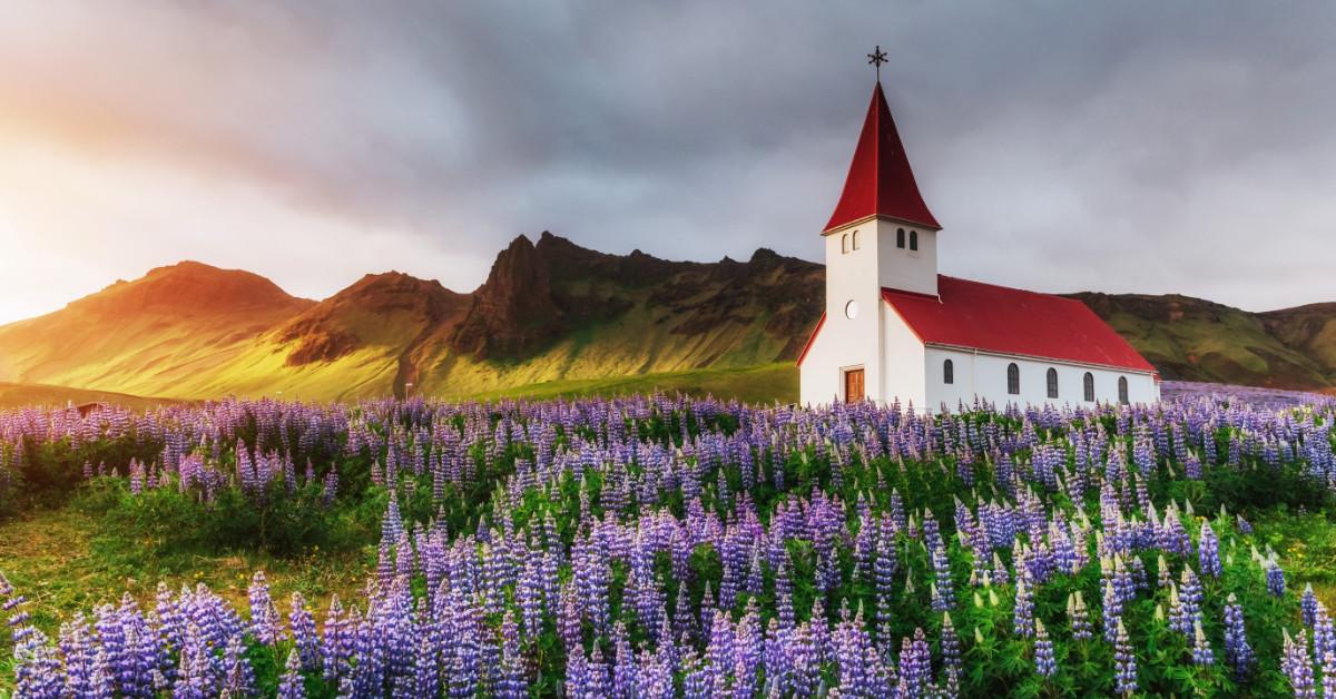 A church in Vik, Iceland